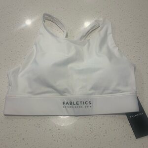 Fabletics White Sports Bra NWT